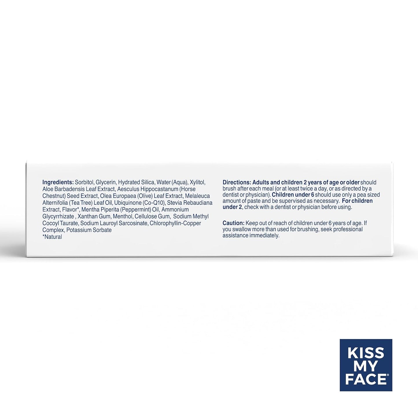 Kiss My Face Triple Action Toothpaste Gel, Herbal Mint Flavor, Removes Plaque, Whitens Teeth, Prevents Tartar, with Tea Tree Oil and Aloe, Fluoride Free, Vegan, 4.5 oz, 3 Pack