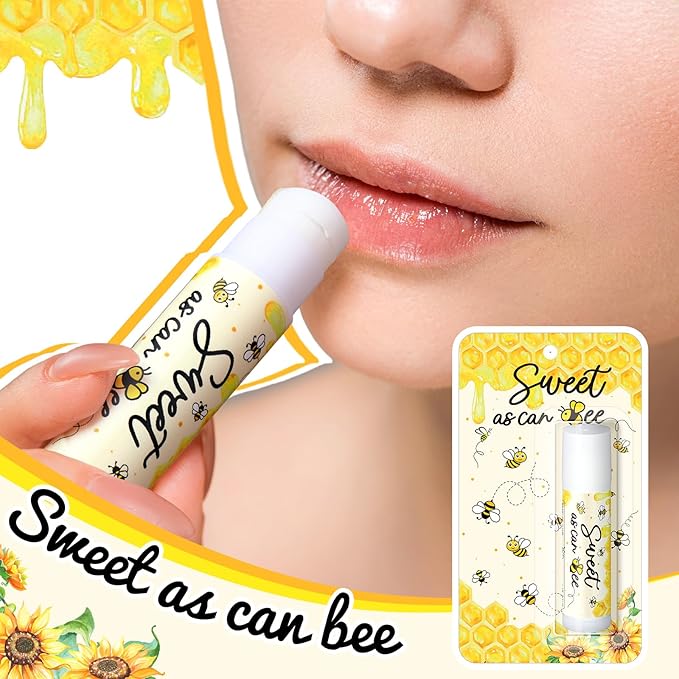 30 Pack Sweet as Can Bee Bulk Baby Shower Games Prizes Party Gifts Lip Balms Favors for Winners Adults Guests Gender Reveal Favors Decorations Baby Shower Souvenirs Gift Bags Stuffers