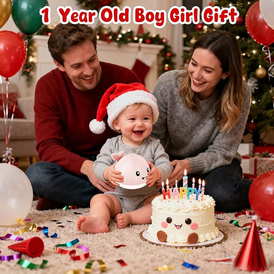 Baby Bath Toys for Kids Ages 1-3, Christmas Stocking Stuffers 1 2 3 Year Girl Gift, Whale Bath Toy Sprinkler Light up Bath Toys for Babies 6-12 Months, Toddler Bathtub Toys Newborn Baby Birthday Gifts