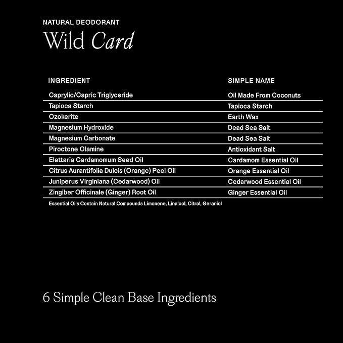Each & Every All Natural Deodorant for Women & Men - Sensitive Skin, Vegan, Baking Soda & Aluminum-Free Deodorant - Clean Long Lasting Odor Control - Cardamom & Ginger Natural Fragrance (2.5oz, 2pk)