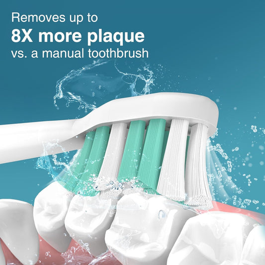 Aoremon Replacement Heads for Philips Sonicare 4100 5100 5300 6100 Electric Toothbrush and fit for Most Phillips Sonicare Click-on Model-10 Pack