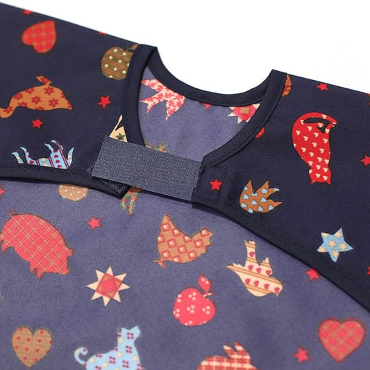 Long Sleeve Waterproof Bib for Toddlers – Soft Feeding Smock for Baby Mealtime, Self-Feeding,BPA-Free, Easy Clean