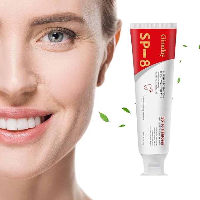 Sp-8 Probiotic Whitening Toothpaste, with Probiotics Oalance Oral Microbiota, Niacinamide Whitening Toothpaste for Enamel Protection and Gum Health Fresh Breath, Fluoride-Free.-1Pcs
