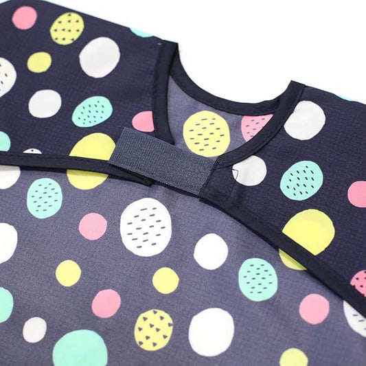 Long Sleeve Waterproof Bib for Toddlers – Soft Feeding Smock for Baby Mealtime, Self-Feeding,BPA-Free, Easy Clean