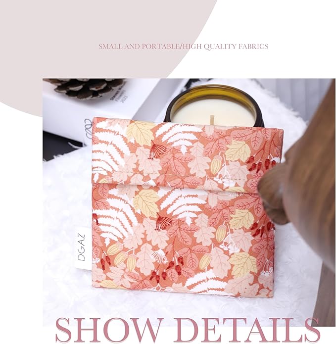 DGAZ Sanitary Napkin Storage Bag, Period Bag for Teen Aged Girls, Portable Period Bag for Panty Liners/Menstrual Cup/Small Tampons,Mini Makeup Bag for Purse(Austere Red)