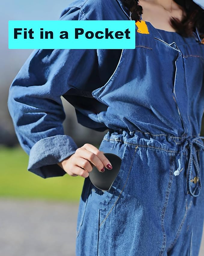 2 Pack Retainer Case with Mirror Kits, Aligner Case Compatible with Invisalign, Slim Night Guard Cases with Aligner Removal Tool, Brush and Chew, Black(Blue+Cyan Silicone)