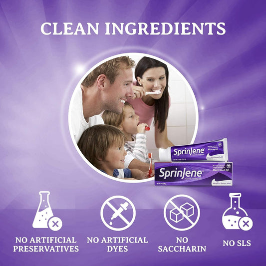 SprinJene Original Health Boost Toothpaste | Cavity Protection Fluoride Toothpaste for Healthy Teeth | 2 Pack