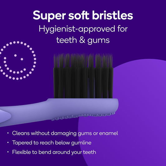 BURST Genuine Replacement Heads for Original Sonic Electric Toothbrush (Lavender/3 Pack) | Ultra Soft Bristles for A Clean Deep | Stain & Plaque Removal