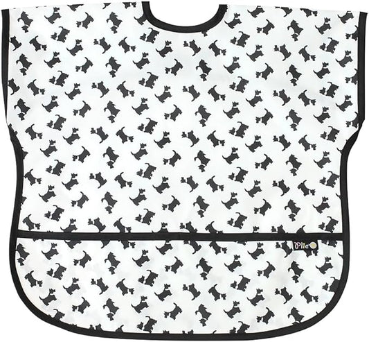 Short Sleeve Waterproof Bib for Toddlers – Easy Clean Feeding Apron for Mealtime, Daycare, Self-Feeding, Lightweight