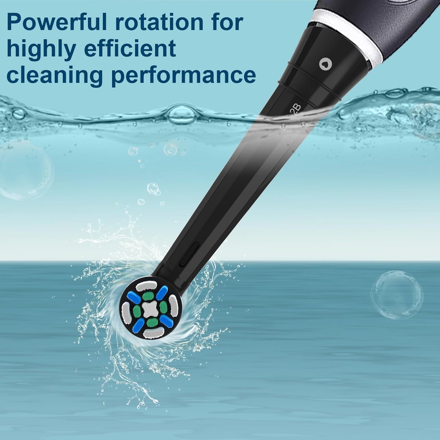 Replacement Heads Compatible with Oral B iO 3 4 5 6 7 8 9 10 Series Electric Toothbrush,Toothbrush Heads Compatible with Oral B iO Replacement Heads, Medium Bristles for Effective Cleaning,Black