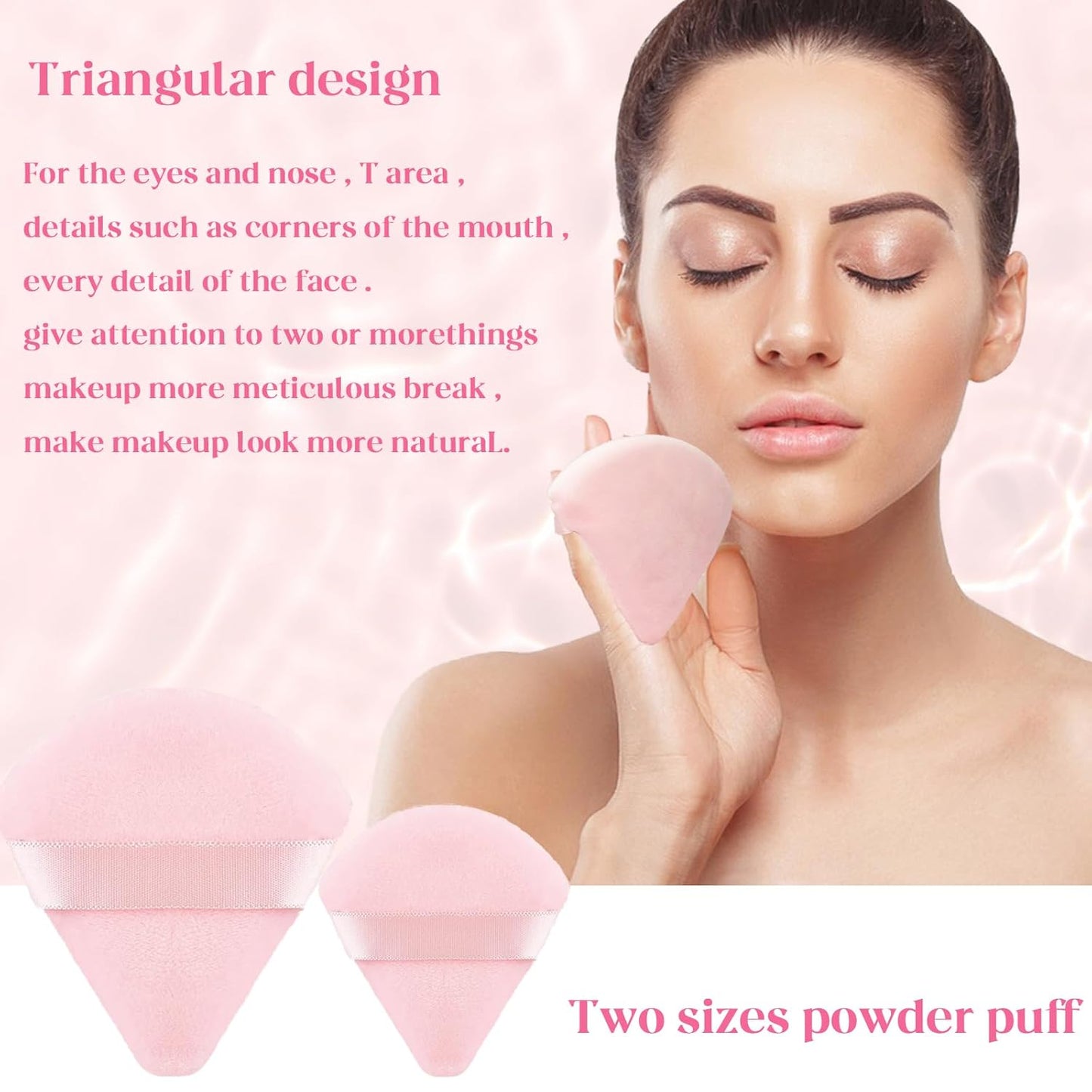 Makeup Sponge Set Blender Sponges 14 Pcs for Liquid Cream, and Powder Latex Free Multi-colored Sponges for Makeup Application with Storage Box Pink Gifts