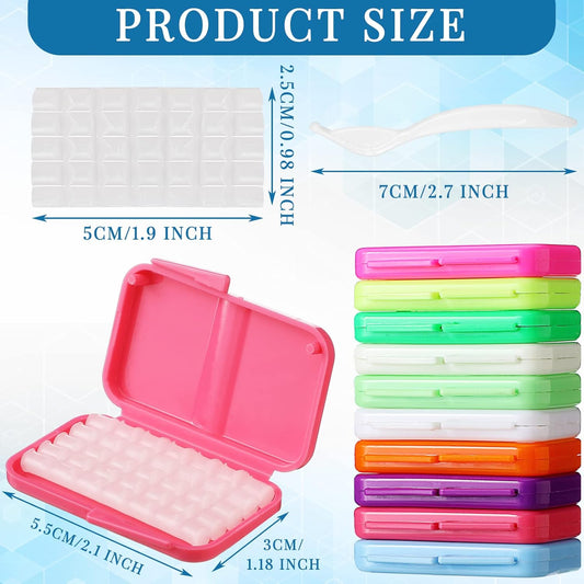 Sinmoe 40 Pack Dental Wax for Braces Orthodontic Wax for Teeth Oral Appliances with Colorful Storage Case and Small Plastic Cutter Repair Kit for Dental Care Wearer Braces Brackets