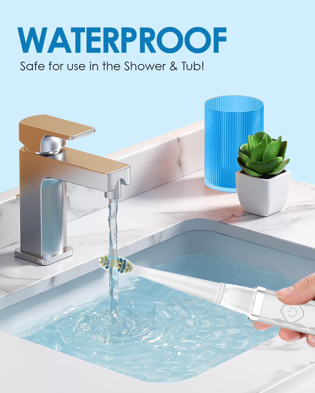 Voom Sonic Pro 3 Rechargeable Electric Toothbrush With Soft Dupont Nylon Bristles Dentist Recommended Portable Oral Care 2-Minute Timer 3 Adjustable Speeds Light Weight Design - White