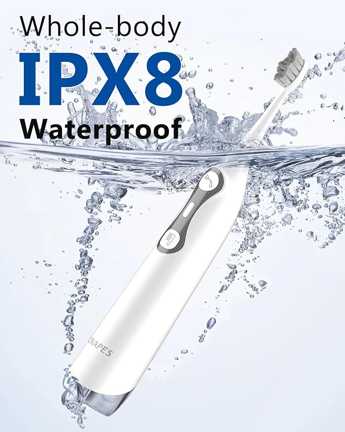 Electric Toothbrush with Water Flosser 3-in-1 Combo, Oscillating & Vibrating Dual Action Flossing Toothbrush, Clean Plaque& Teeth, Portable, 5 Brush Heads, Sonic Electric Toothbrush for Adults