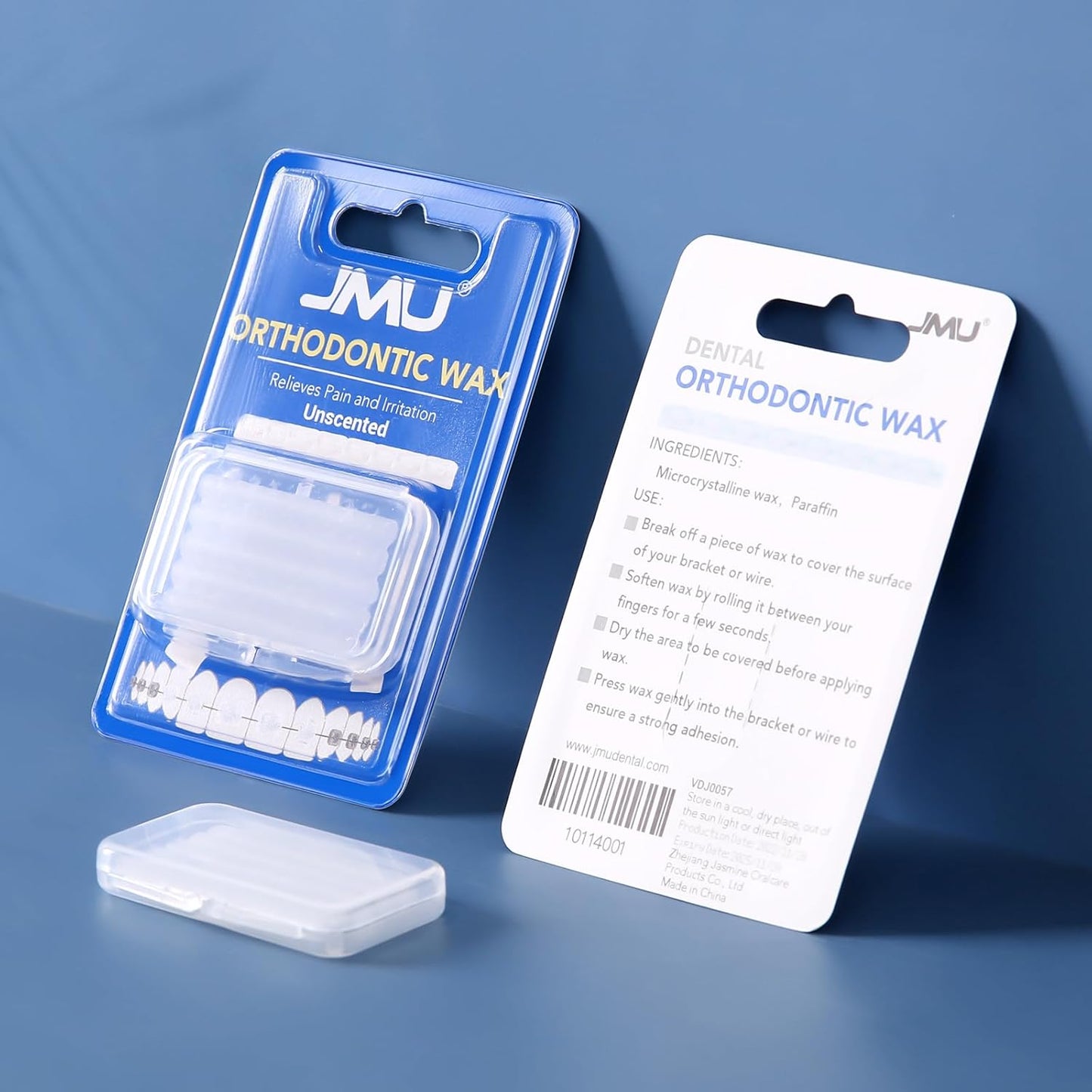 JMU Orthodontic Wax for Braces 1 Pack, Precut 50 Braces Wax Dots,Unscented