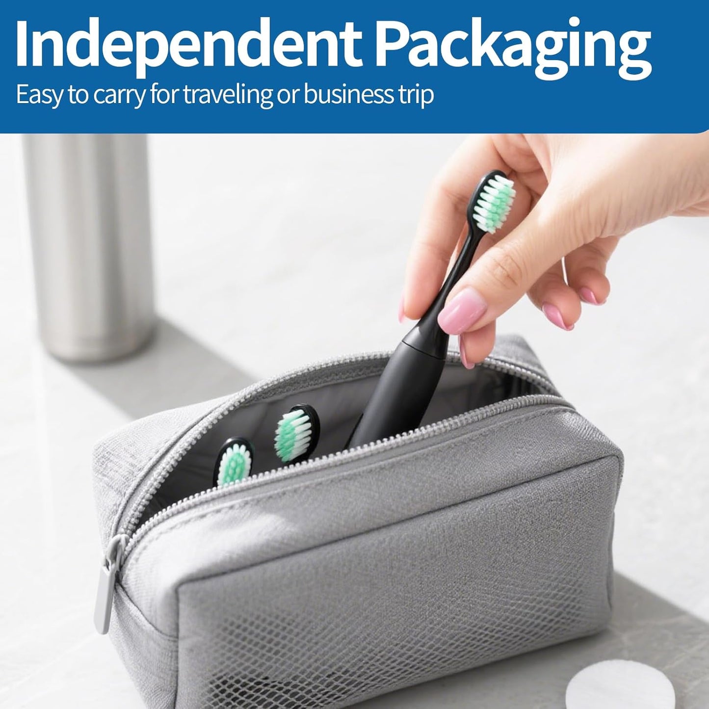 5 Pack Toothbrush Heads Compatible with Kingheroes,Soft Brush Bristles Electric Toothbrush Replacement Heads Compatible with Kingheroes