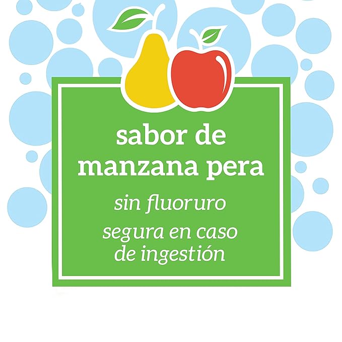 Dr. Brown's Baby Toothpaste, Apple Pear Flavor Toddlers and Kids Love, Fluoride Free, Made in The USA, 0-3 Years, 1.4oz, 3 Pack