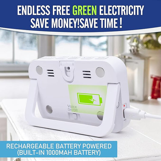 Kitchen Timer (1.5" Number) 10 RGB Color Changing Digital Magnetic Timer, Countdown/Up, Rechargeabilit, 3 Brightness Display, 3 Volume Levels and Vibration Mode, for Classroom, Study, Fitness