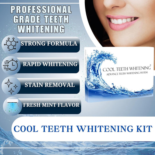 Teeth Whitening Kit 10 Syringes Strongest 44% Carbamide Peroxide Vegan Teeth Whitening Gel, Light and Teeth Bleaching Trays Included