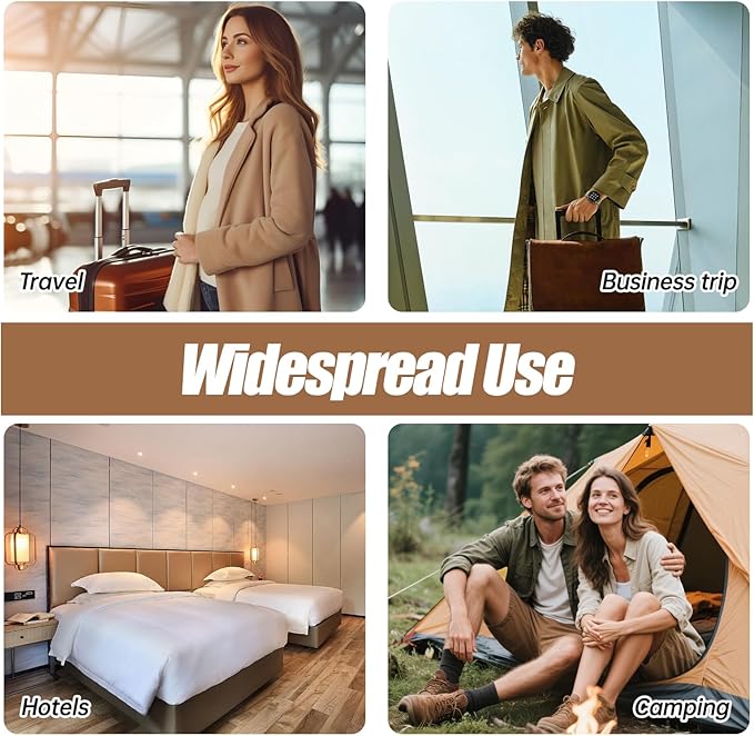 Travel Toothbrush Case & Holder - 2-in-1 Portable Toothbrush Organizer with Cover, Electric Toothbrush Travel case - Toothbrush Holders Travel Case for Camping, Business Trips, Dorm (Light Brown)