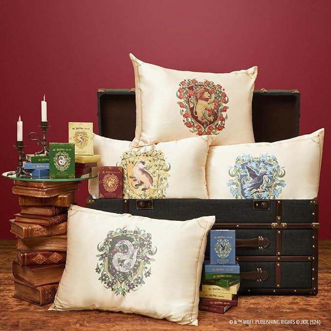 Kitsch x Harry Potter Gryffindor Satin Pillowcase with Zipper for Hair & Skin – Double-Sided, Softer Than Silk, Wrinkle-Free, Machine Washable, Frizz Control, Breakout Prevention - King Size (19x36)