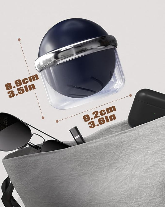 AARAINBOW Retainer Cleaner, Clear Denture Case, Large Denture Bath Box with Strainer Basket, Retainer Storage Soak Container for Travel, Mouth Guard Cleaning Case Braces Holder Cup (Blue)