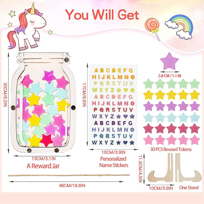 Magnetic Reward Jar,Personalized Reward Jar,Classroom Reward Jar,Kids Reward Jar