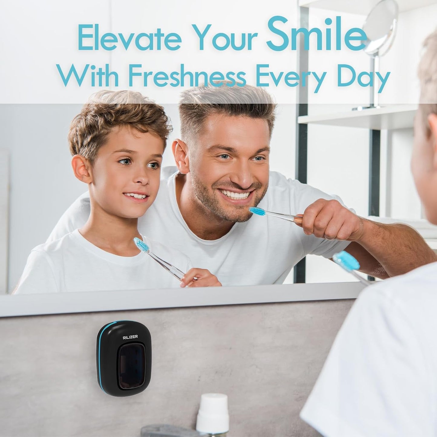 UV Toothbrush Sanitizer Cover, Rechargeable Travel Cap with Magnetic Wall Mount, Portable Cleaner for Any Size Toothbrush