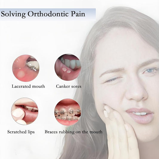 Orthodontic Wax for Braces 10 Boxes 50 Strip Odorless Braces Wax Dental Wax for Aligner, Dental Care, Prevent Mouth Injury