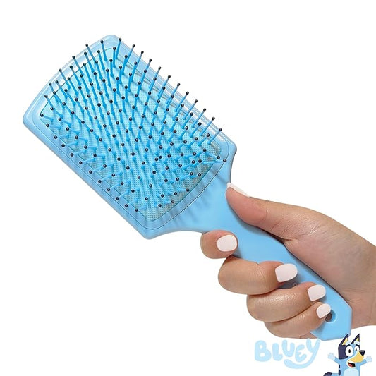 LUV HER Licenced Bluey Kids Hair Brush & Spa Headband Set for Girls - Features Bluey - Fun Grooming Kit for Detangling, Styling & Skincare - Soft & Stretchy One Size, Ages 3+
