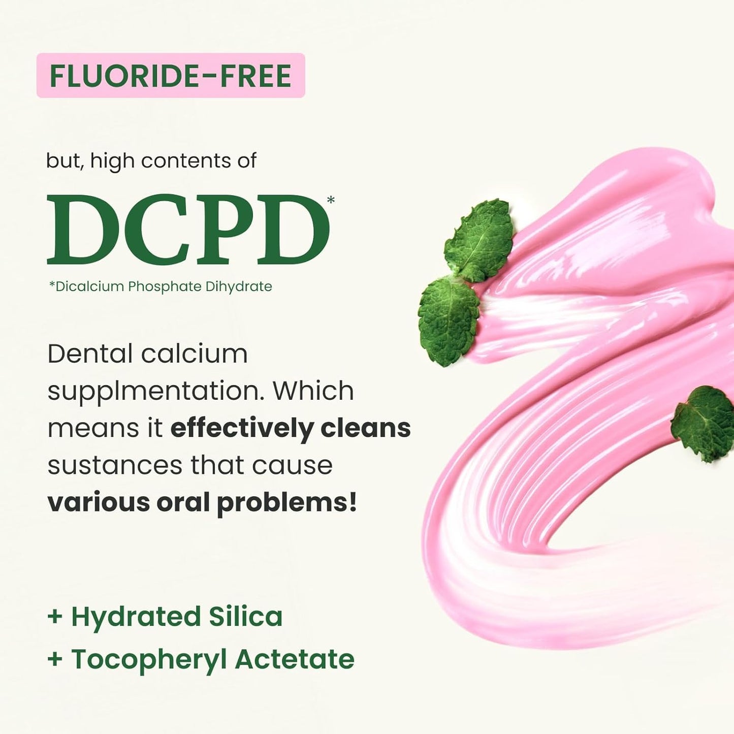 EUTHYMOL Original Pink Toothpaste (3.7fl oz * 2ea/Pack of 2) - Fluoride-Free Toothpaste for Sensitive Teeth & Gum. Bad Breath, Cavity Prevention, 12-Hour Long Lasting Freshness with Wintergreen