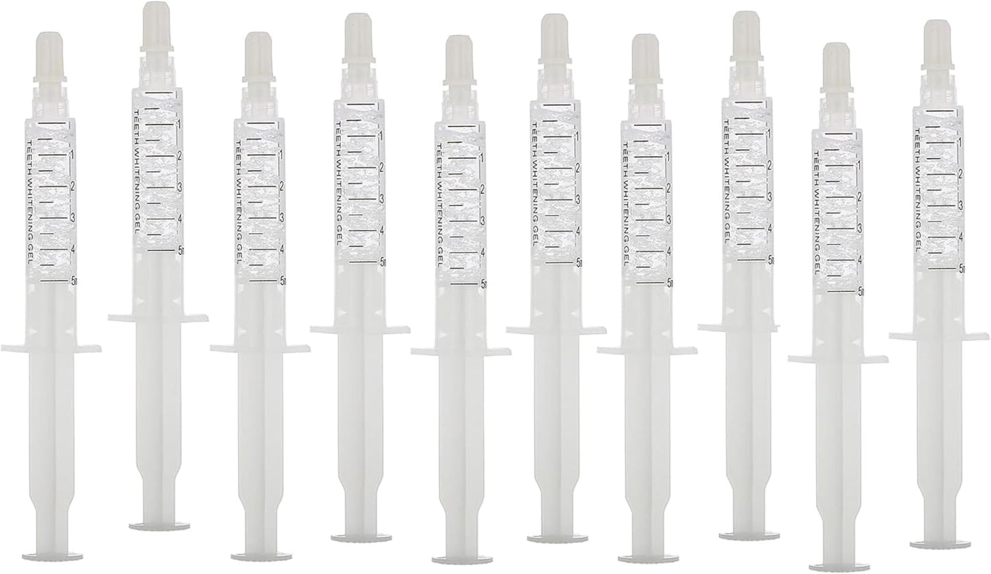 Bright White Smiles 22% Teeth Whitening Gel Refills 10 Pack Bleaching Gel, Whiten Your Teeth Without Sensitivity, Great for Sensitive Tooth Whitening, Carbamide Peroxide Teeth Whitening Gel (10X 5ML)