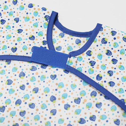 Long Sleeve Waterproof Bib for Toddlers – Soft Feeding Smock for Baby Mealtime, Self-Feeding,BPA-Free, Easy Clean