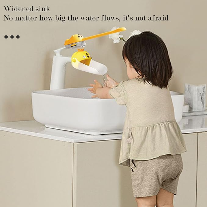 Faucet Handle Extender Set, Faucet Extender for Kids Child Sink Extender Kids Hand Wash Helper Faucet Extender for Bathroom Sink-White