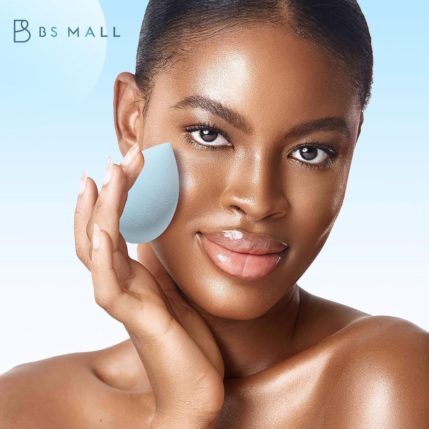 Makeup Sponge Set BS-MALLTriangle Puff 14 Pcs for Liquid, Cream, and Powder, Multi-colored and Mini Makeup Sponge (C-Green)