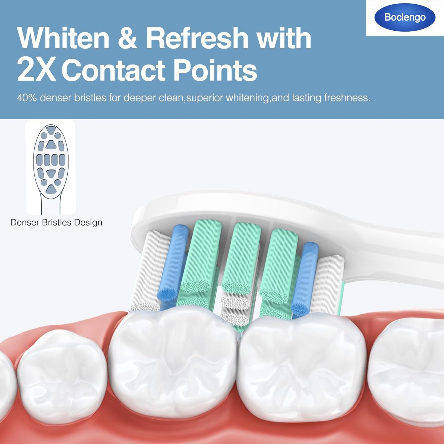 Replacement Toothbrush Heads for Philips Sonicare Replacement Heads C2, Electric Replacement Brush Head Compatible with Phillips Sonicare C2,for Philips Sonic Care Electric Brush,10 Pack