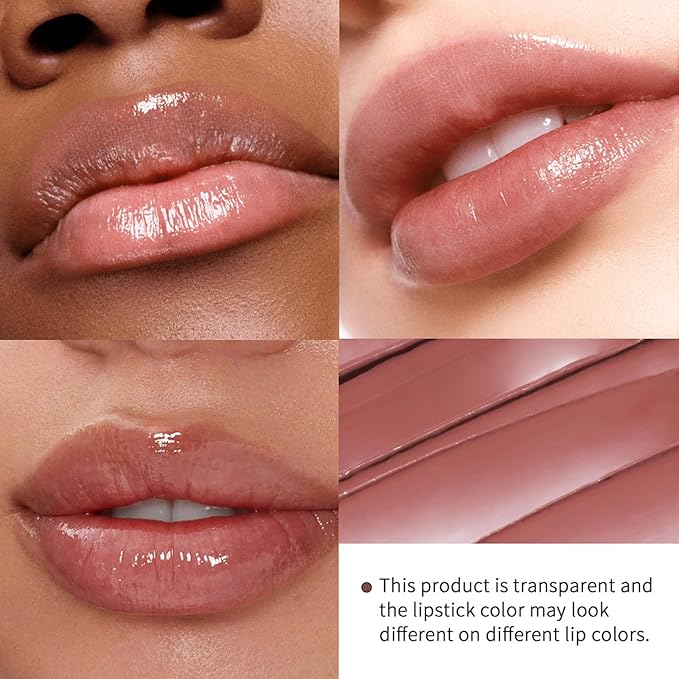 Honey Lipstick Tinted Lip Balm - Sheer Hydrating Lipstick for All Skin Tones - Moisturizing Lip Color, Nourishing Lip Balm with a Hint of Natural Black Cherry Tint (Nude Honey)