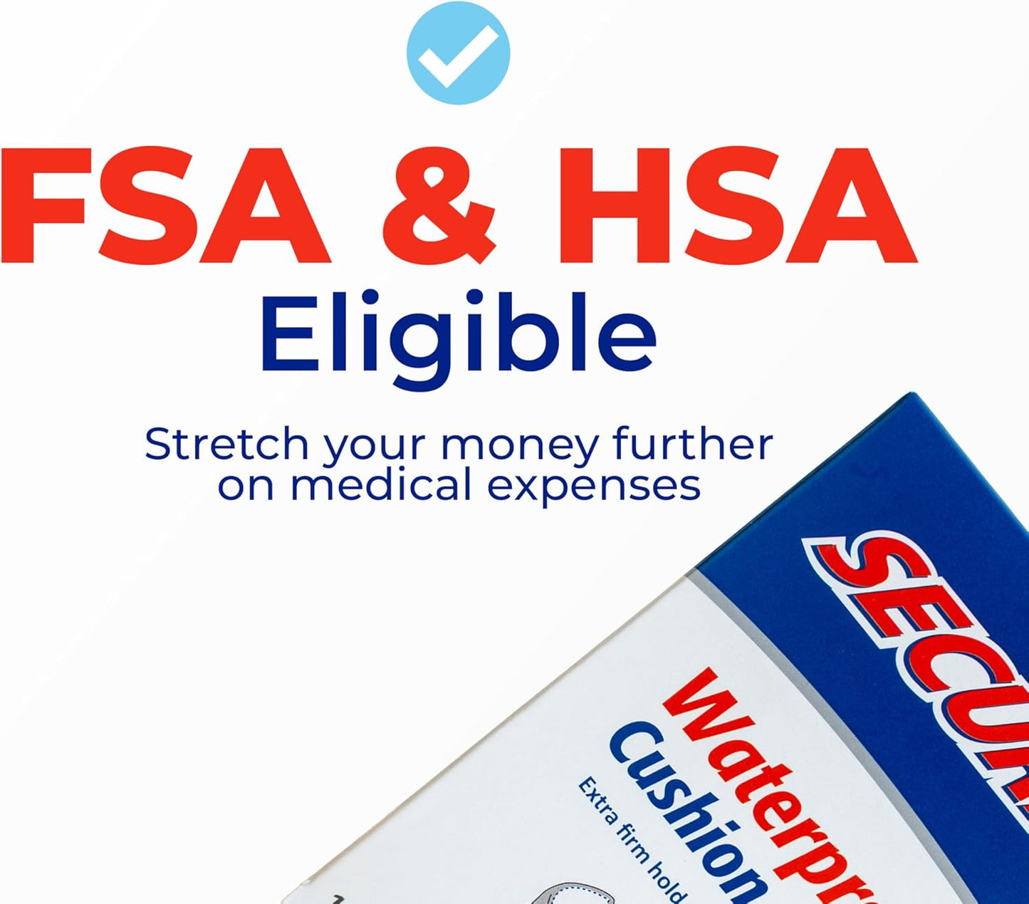 Secure Denture Adhesive Strips – Zinc Free – Waterproof – Comfortable Cushion Fit for Lowers – Extra Firm All-Day-Hold – No Mess – Clean Ingredients – 120 Strips (8 Pack)