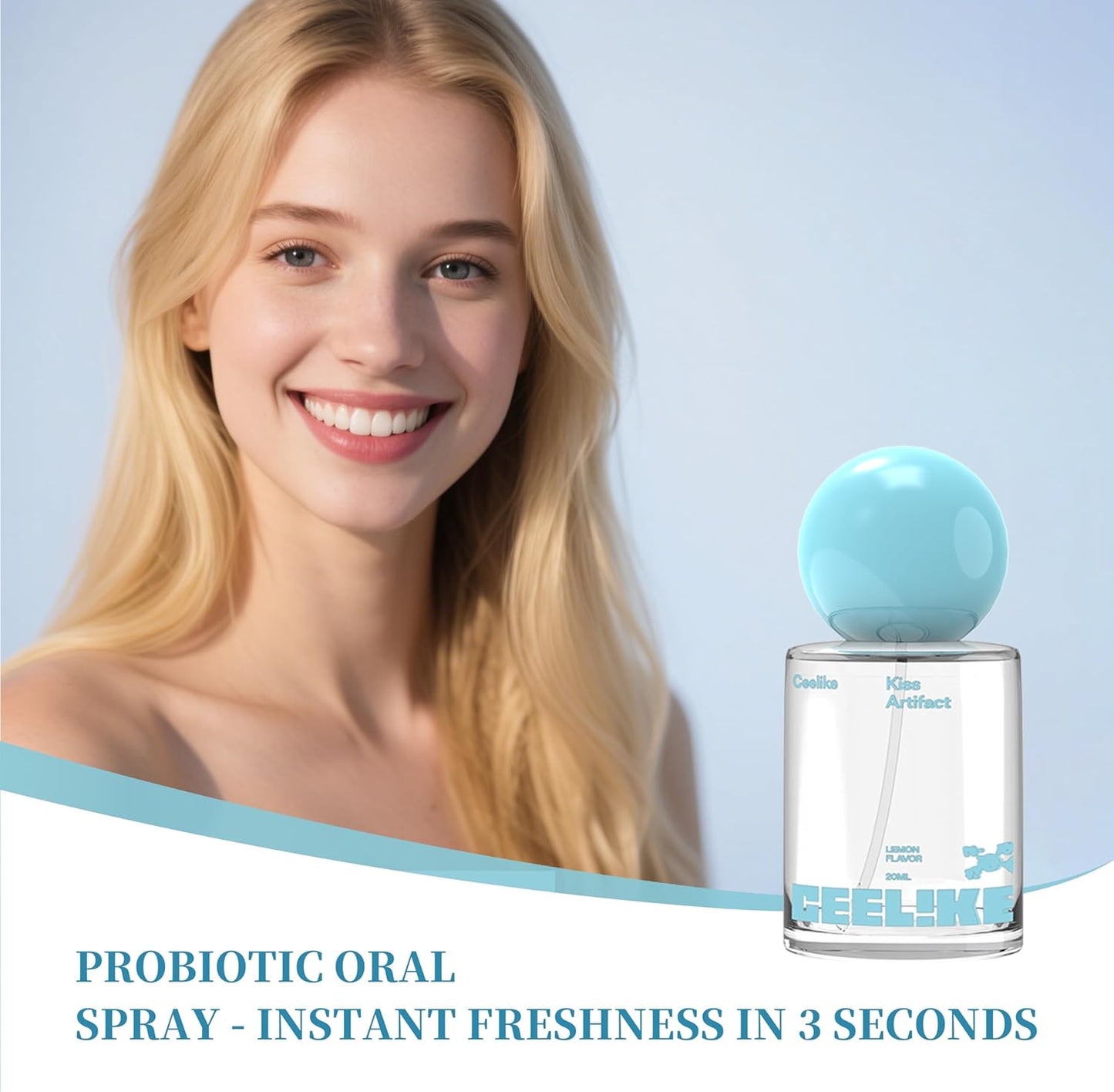 Oral Spray – Fresh Breath, Dual Cooling Experience & Convenient On-The-Go Design – Perfect for Freshening Breath Anywhere, Anytime (Lemon, 2 Count)