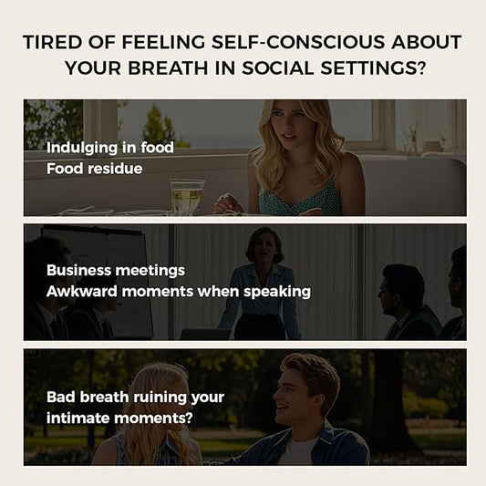 Smart Electric Oral Spray - Mouth Spray Fresh Breath, Cool Mint Breath Spray, Mouth Freshener Spray, Rechargeable, Alcohol Free, With 8 Pods (Classic+8 Bombs)