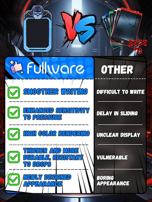 LCD Writing Tablet for Kids 10 Inch Bat Hero for Toddler 3 4 5 6 7 8 - Paint, Doodle Board, Drawing Pad - Travel Toys, Road Trip Car Activities, Birthday Christmas Gift Boys & Man