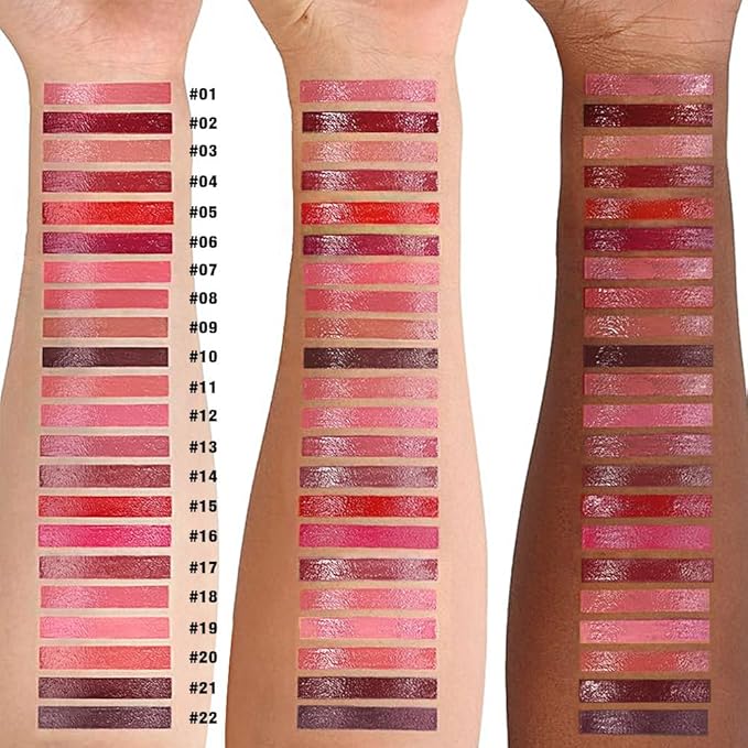 Kaely Longwear No-Budge Lipstick for Women, Highly Pigmented Liquid Lip Color Makeup, Non-Transfer Lip Gloss Stain Waterproof Smudge Proof 24 Hour, Instant Shine, Vegan & Cruelty-Free, 22 CHOCOLATE