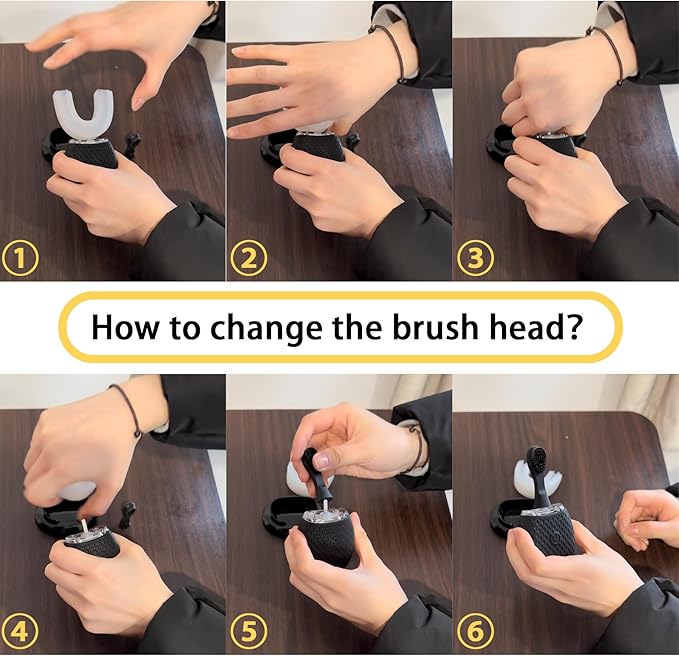 Automatic Toothbrush for Adult - Ultrasonic Electric Toothbrush with Soft Bristles & 30s Timer Rechargeable Portable Design with Wireless Charging Waterproof & Washable for Travel & Home Use (White)