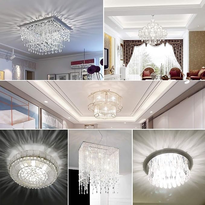 3 Pack E12 LED Candelabra C7 Chandelier C37 Fan Light Bulbs Kx-2000 Bulbrite Replacement, 7W Equivalent to 70W Incandescent, 700LM AC120V (Daylight White 6000K)