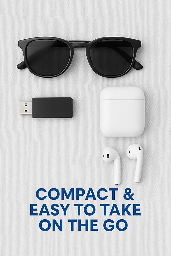 Travel Dental Kit - Toothbrush, Toothpaste, Dental Floss Picks, Mouthwash Packets, Complete Oral Care Set with Pouch