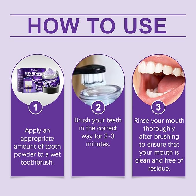 Enamel Strengthening Tooth Powder Prolonged Freshness Teeth Whitening Cavity Defense Oral Hygiene Dental Care for Healthy Smile