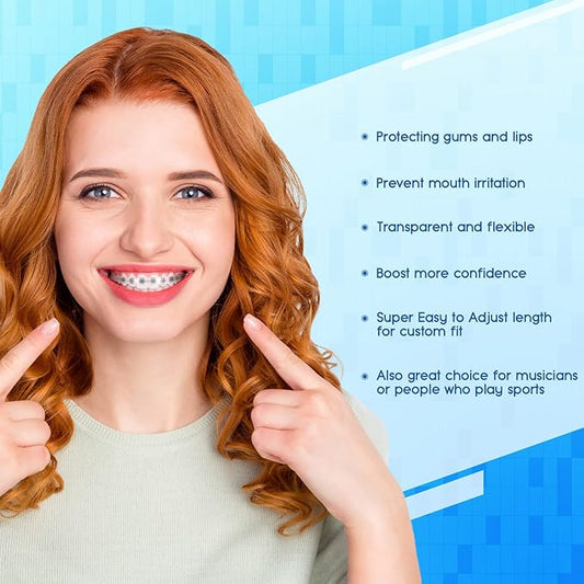 Comfort Covers for Braces - Orthodontic Mouth Guard, Lip Protector, Wax Alternative, Lip Shield for Brackets