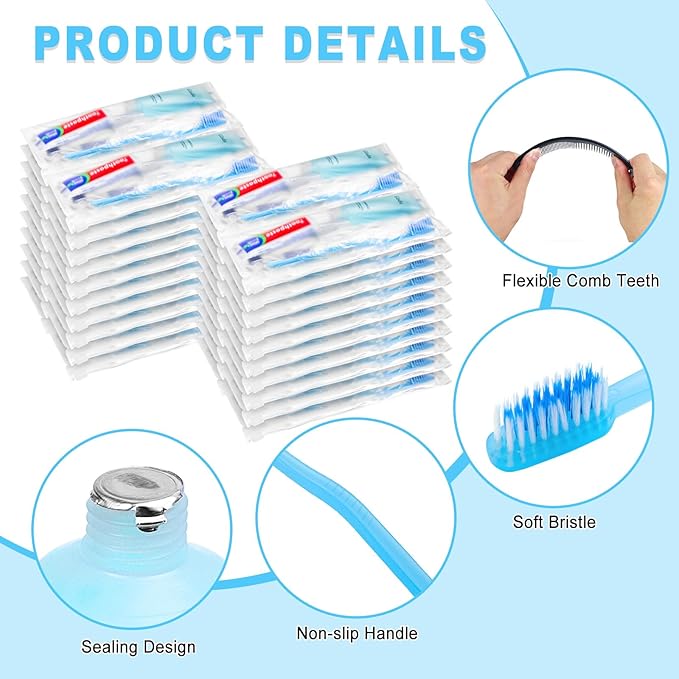 30 Travel Hygiene Kit Bulk Toiletry Kits Homeless Personal Hygiene Kit Bulk Homeless Care Package Travel Toiletry Kit Homeless Hygiene Kit Bulk Disposable Toiletry Kit(10-IN-1)