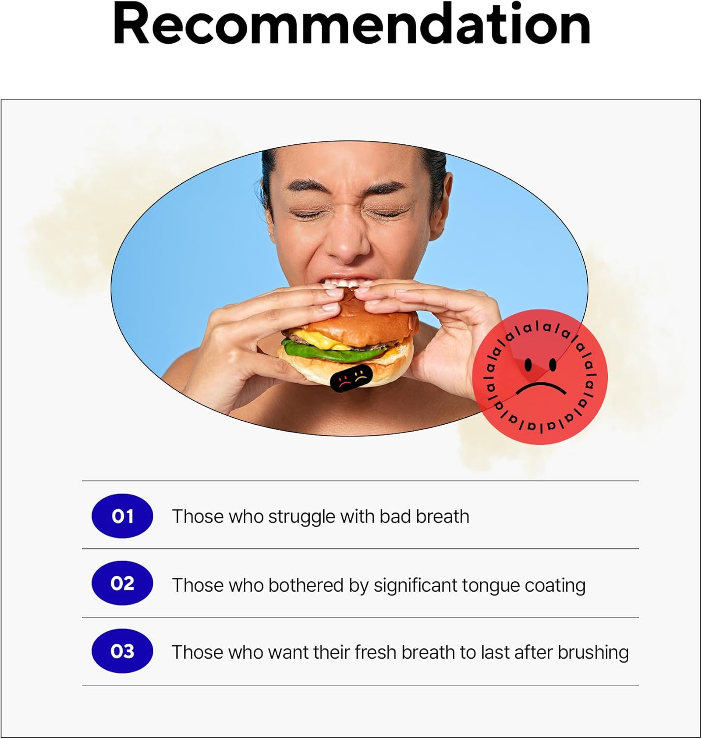 Tongue Scraper – Dual Scraper & 120 Micro Brushes for Fresh Breath, Soft TPE, Anti-Gag Design (Blue)