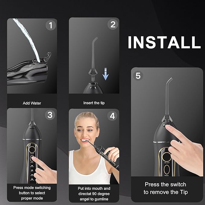 Replacement Tips for Nicwell Oralfree Water Flosser, Water Flosser Replacement Heads Oral Irrigator Jet Tip( 4 Pack)